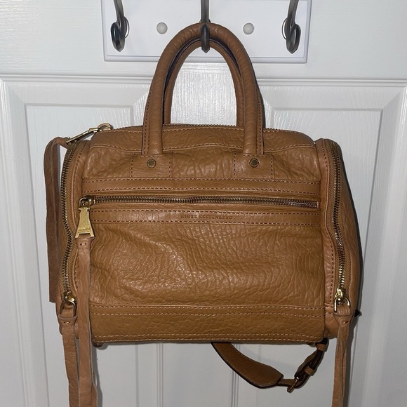 Aimee Kestenberg Car-Go Satchel Purse Handbag Shoulder Crossbody Bag Brown Zip - Picture 16 of 16